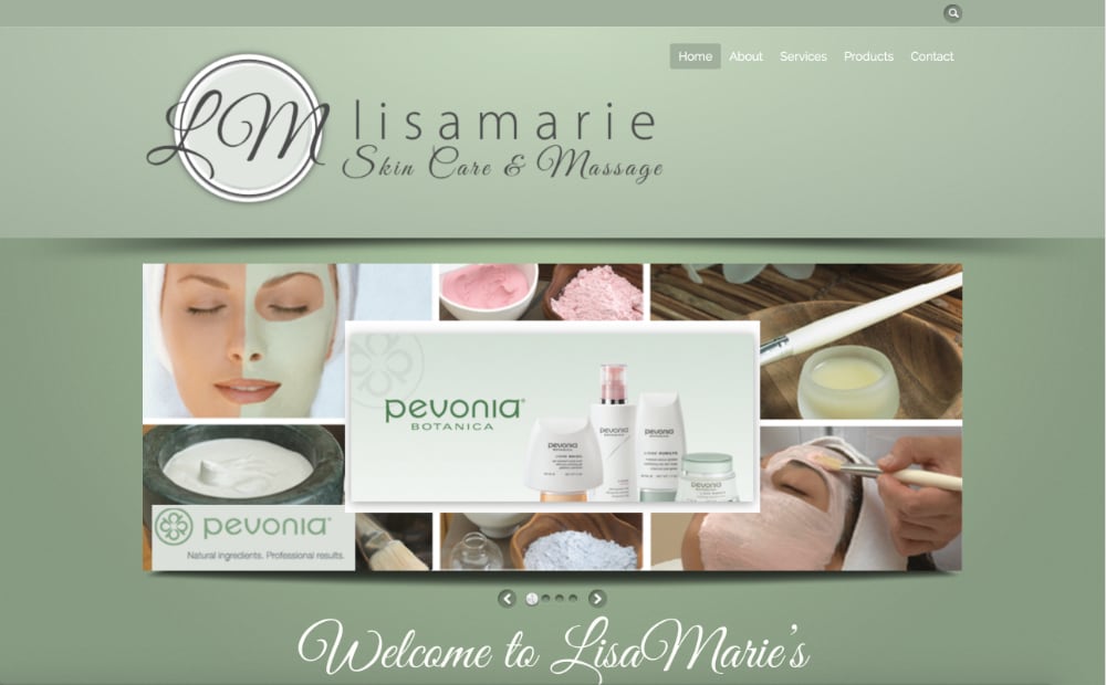 Client Website – LisaMarie Skincare